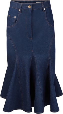 Denim Mid Skirt