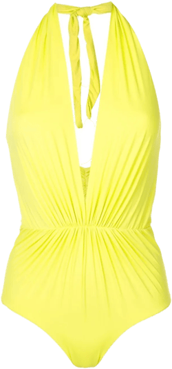 Ronson deep-plunge swimsuit