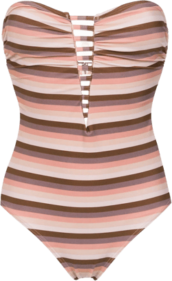 striped swimsuit