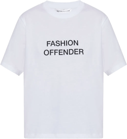 slogan-print T-shirt