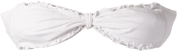 ruffled trim bandeau bikini top