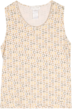 1990-2000s Macadam stretch-cotton tank top