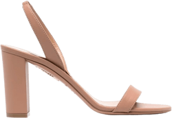 90mm heeled leather sandals