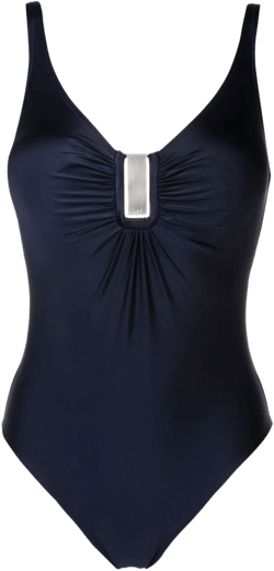 Mirassol gathered-detail swimsuit