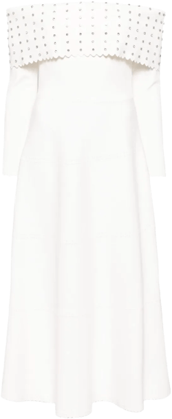 crystal embellishment gown