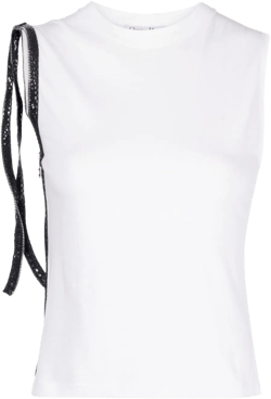 2001 zip-detail tank top