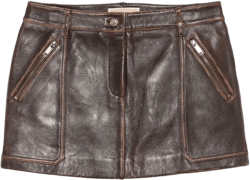 leather mini skirt