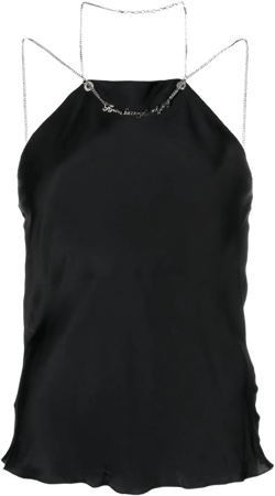 T-ELIZY chain-link tank top