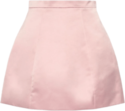 duchess-satin mini skirt 