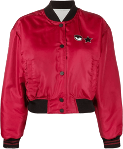 motif-detail bomber jacket