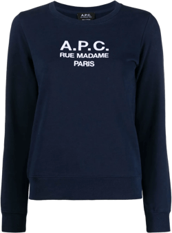 Tina logo-embroidered cotton sweatshirt