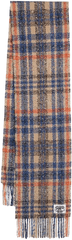 plaid fringe scarf 