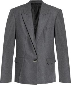 single-button wool-blend blazer