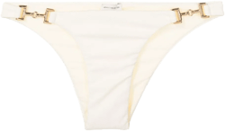 high-cut textured bikini bottoms