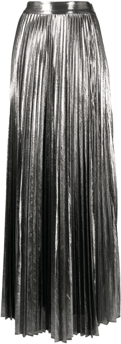 Cressida pleated maxi skirt