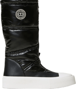 logo-appliqué padded boots