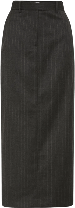 Gilles pinstripe pencil midi skirt