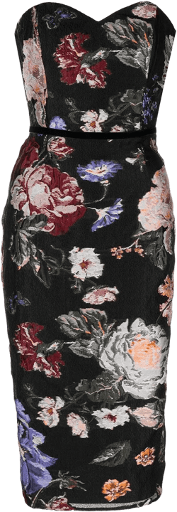 floral fil-coupé dress