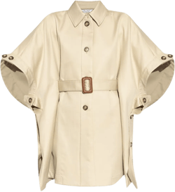 Agape Poncho Jacket In Beige