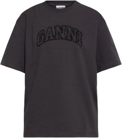 logo-embroidered T-shirt