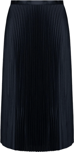 pleated midi skirt