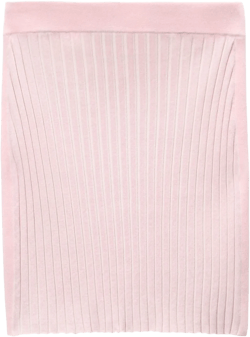ribbed-knit mini skirt