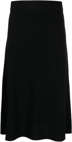 flared knitted skirt
