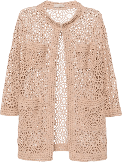 macramé short cardigan