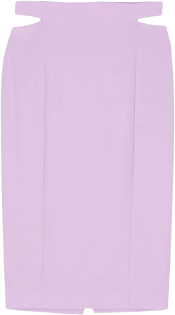 cut-out midi skirt