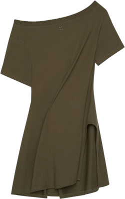 boat neck mini dress