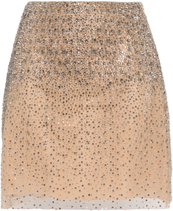 crystal-embellished mini skirt