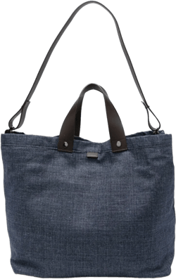 logo-patch denim holdall