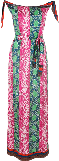 printed silk maxi dress
