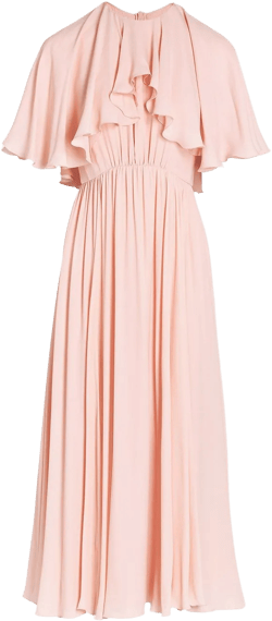 crepe midi dress 