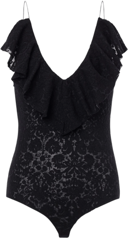 lace-detailing top 