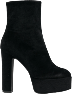 135mm suede platform ankle boots 