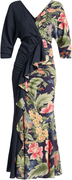 floral-print dress