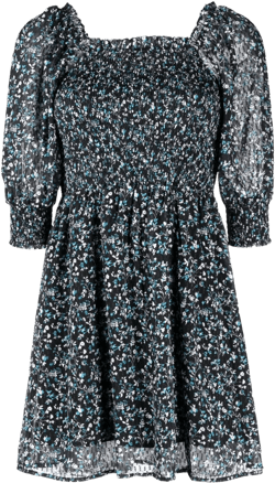 floral-print short dress