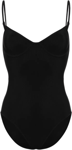 underwire half-cup swimsuit