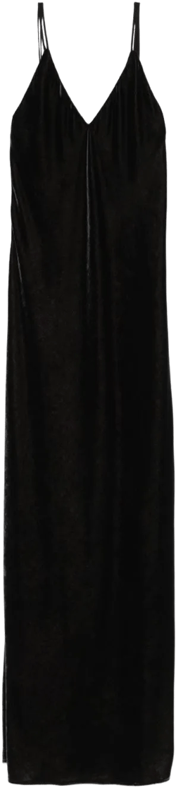 velvet long dress