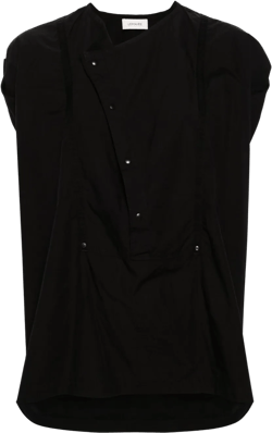 panelled sleeveless blouse