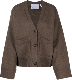 Memory V-neck wool cardigan