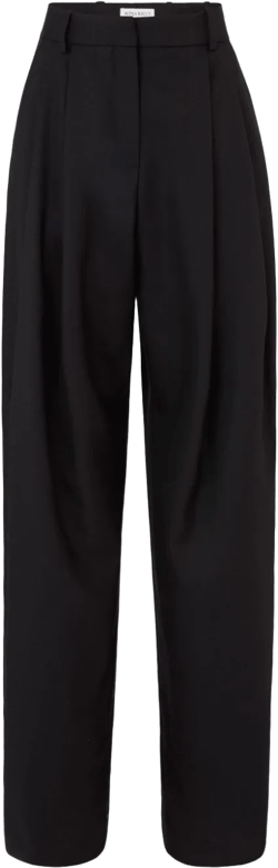 pleated wide-leg trousers