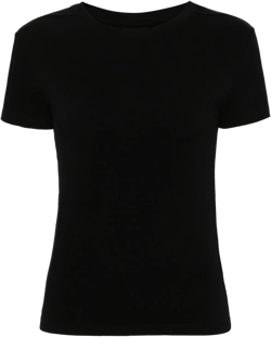 panelled crew-neck T-shirt