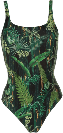 Hapuna leaf-print swimsuit