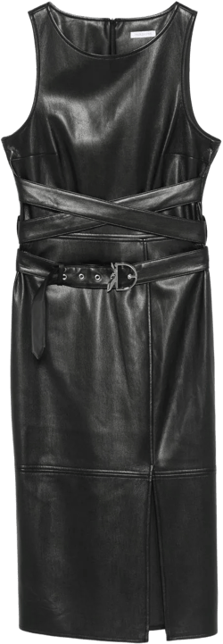 belted midi dress