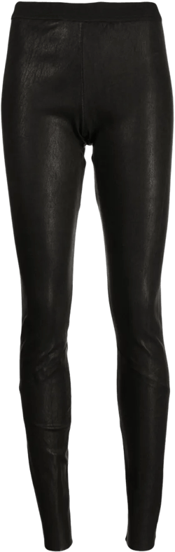 slip-on leather leggings