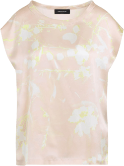 printed silk blouse