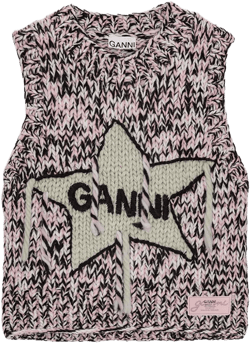 embroidered sleeveless vest