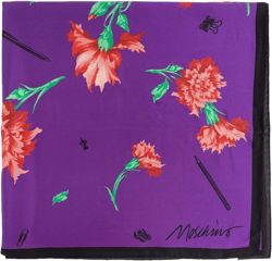 floral-print scarf